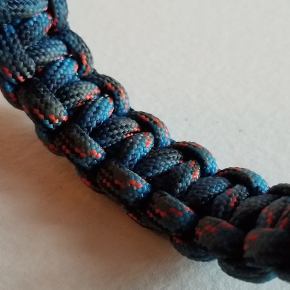 Paracord bracelet blue orange para cord - Picture 3 of 10